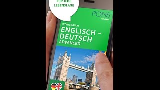 PONS Translator App Advanced English Deutsch [upl. by Luisa420]