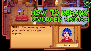 Regret Divorcing Your Spouse In Stardew Valley [upl. by Lyrpa]