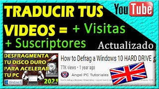 COMO TRADUCIR TUS VIDEOS DE YOUTUBE A CUALQUIER IDIOMA 🚀 Actualizado💥💲 [upl. by Krock347]