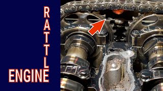 Timing Chain Noise  diagnose amp replacement  Mercedes [upl. by Dnomyad387]