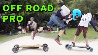 ELECTRIC SKATEBOARD OFF ROAD Like a Pro [upl. by Haronid]