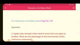 Class 9th History Chapter Pastoralists in the Modern World Questions and Answers [upl. by Naraa]