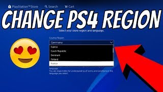 HOW TO Change PSN Country Region  Change PS4 PlayStation Store Language [upl. by Marabel244]