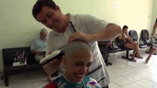 Video shaving women Headshave from long to bald HD [upl. by Noivart37]