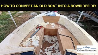 Boat conversion into Bowrider [upl. by Accisej]