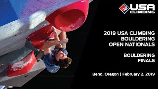 2019 USA Climbing Bouldering Open National Championships  Finals [upl. by Wolram]