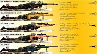 Top 10 Most Powerful Sniper Rifles in the world 2020 [upl. by Philemon]