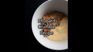 Easy Rhubarb Crumble Recipe [upl. by Urbas361]