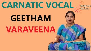 Geetham  VaraVeena  Ragam  Mohanam learning mode [upl. by Loutitia]