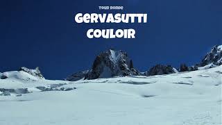 Skiing GERVASUTTI COULOIR  Tour Ronde [upl. by Llertnahs]