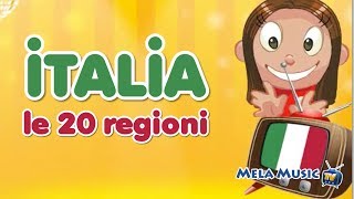 Geografia  Italia le 20 regioni MelaEducational [upl. by Euv]