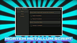 ⚡ Mortem Metallum Script PASTEBIN ROBLOX EXPLOITING [upl. by Perlman]