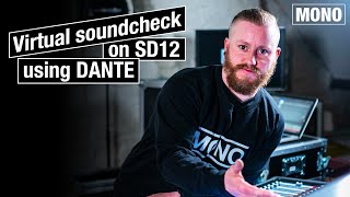 How to multitrack for virtual soundcheck using a DMI Dante card on DiGiCo [upl. by Higgs]