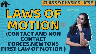 Laws of Motion Class 9 ICSE Physics  Selina Chapter 3  Contact Noncontact forces [upl. by Andras]