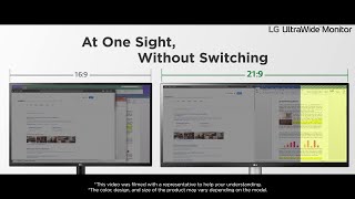 LG UltraWide™  Feature Introduction  2560x1080 UltraWide Full HD Resolution  LG [upl. by Suirtimed]