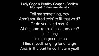 Lady Gaga amp Bradley Cooper  Shallow Lyrics [upl. by Innos]