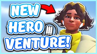 New Hero quotVENTUREquot Gameplay REVEALED [upl. by Nonnaehr]