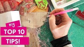 Top 10 Tips for Diamond Painting [upl. by Yrennalf]