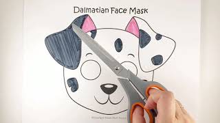 Free Printable Dog Face Mask Template [upl. by Nnaytsirk]