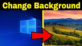 How To Change Desktop Background image in Windows 10  Tutorial  Quick Tech Tips 2023 [upl. by Austine911]