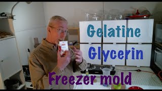 DIY FOOD SAFE MOLD Freezer Mold Gelatine and Glycerin [upl. by Hands]