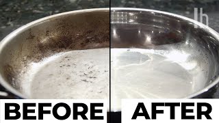 The Best Methods to Clean Stained Pots and Pans [upl. by Eceela]