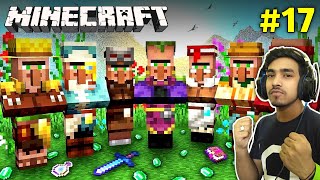 FINALLY VILLAGERS CAME IN MY CASTLE  MINECRAFT GAMEPLAY 17 [upl. by Akiem]