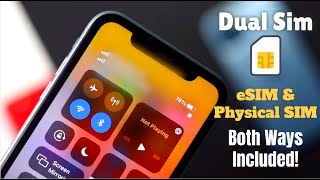 Dual SIM on iPhone How to Use  eSIM amp Physical SIM – Both ways Included [upl. by Sorenson]