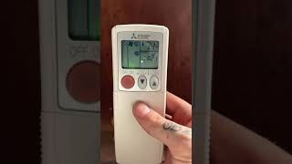 Mitsubishi Ductless Remote Walk Through [upl. by Hannavas]