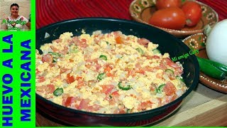 ¿Cómo hacer unos deliciosos huevos a la mexicanaMi amiga Gaby [upl. by Doownyl]