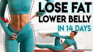 LOSE LOWER ABS FAT in 14 Days  5 minute Home Workout Program [upl. by Blandina]