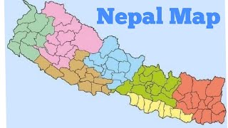 how to draw map of nepal with 7 provinces [upl. by Jalbert203]