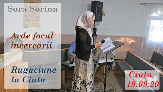 Sora Sorina Cozma  Arde focul încercării Ciuta 19092020 [upl. by Tiertza761]