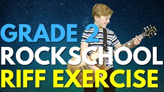 Grade 2 RIFF RockschoolRSL Awards Technical Exercise Group C Playthrough amp Backing Track [upl. by Aizirk]