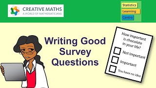 Writing Good Survey Questions  Statistics Help [upl. by Friederike246]