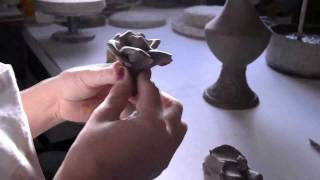 Hand made Ceramic Rose Italian Ceramics of Bassano [upl. by Jeddy]