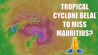 Tropical Cyclone Belal to MISS Mauritius and HIT Reunion New Forecast Update [upl. by Yemrej]