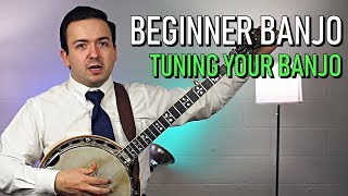 Beginner Banjo  How To Tune Your Banjo [upl. by Twitt]