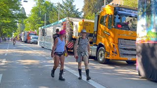 Street Parade 2024 Lovemobiles  Trucks  Wagen in Zürich [upl. by Oflodor688]