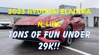 2023 Hyundai Elantra NLine [upl. by Akinimod194]