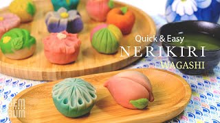 How to Make Quick amp Easy Nerikiri Wagashi [upl. by Yeknarf983]