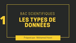 les types de données [upl. by Yrailih]