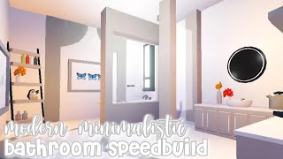 modern minimalistic futuristic house bathroom speed build  roblox adopt me [upl. by Schriever]