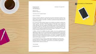 How to write a powerful cover letter  University of Amsterdam [upl. by Nogras]