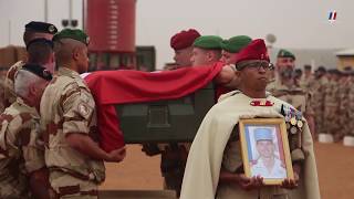 Hommage aux 2 soldats décédés du 1er Spahis [upl. by Annanhoj]