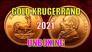 South African Gold Krugerrand 1 oz 2021 From JM Bullion UNBOXING [upl. by Davidoff]