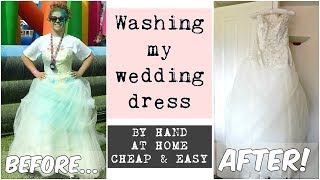 How to wash a wedding dress at home [upl. by Honey]