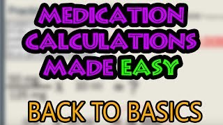 How To Do Medication Dosage Calculations Basics [upl. by Lorelie]