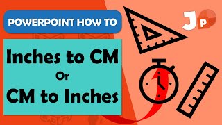 PowerPoint Change Measurement Units CM to Inches and Inches to CM  Tutorial [upl. by Campy]