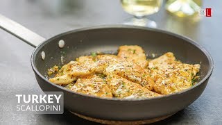 Turkey Scallopini with Wine Sauce  Food Channel L Recipes [upl. by Katrine]